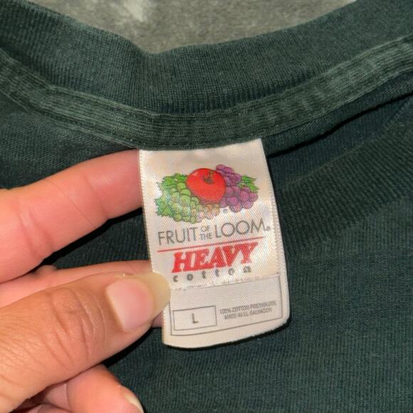 Fruit of the Loom MSU Michigan State Spartans Green T-Shirt Heavy Cotton Large - Picture 2 of 6